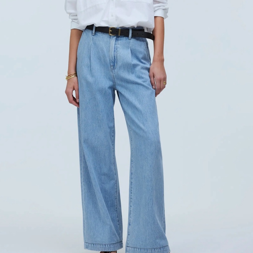 Madewell Light Blue Wide-Leg Jeans